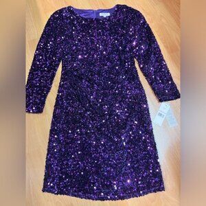 Nanette Lepore Sequins Long Sleeve Midi Dress (US 10)